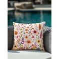 thumbnail image 3 of Outdoor Pillows Waterproof, Thanksgiving Fall Bedding Throw Pillows with Insert for Couch Sofa Bed, Autumn Orange Pumpkin Flowers Floral 18x18 Inch Pillowcases Decorative Patio Pillow Set of 1, 3 of 7