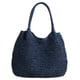 thumbnail image 1 of Bolso de playa de ganchillo para mujer bolso de paja Retro de gran capacidad bolso tejido Simple de Color sólido bolso diario de verano para mujer, 1 of 9