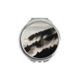 thumbnail image 1 of Fog Forest Mist Sky Clouds Mountain Hand Compact Mirror Round Portable Pocket Glass, 1 of 3
