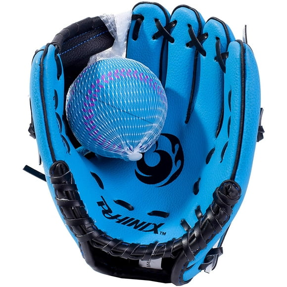 Baseball Glove Ball Mitts and Foam Ball for Kids Beginner Play Training