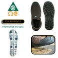 thumbnail image 4 of vangelo ASTM and CSA Approved Steel Toe Men Safety Shoe HELMUT-4 Puncture and Toe Protection Non-Slip Brown Size 7W, 4 of 5