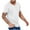 White, variant on Chiccall Mens Solid T Shirts Summer Casual V Neck Short Sleeve Shirts Tops White