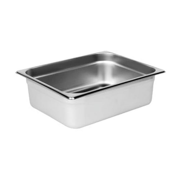 Soro Essentials- Half Size x 4" Deep 24 Gauge Stainless Steel Anti-Jamming Steam Pan- Restaurant Steam Table Pan Commercial Catering Food Pan for Commercial Kitchen Supplies