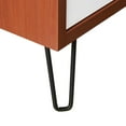 thumbnail image 6 of Double Sink Vanity Cabinet, Cherry White, Wood, Mid Century Hotel Bedroom Bathroom, Modern Contemporary HB34101, 6 of 10