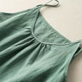 thumbnail image 4 of yueewhu Womens Tank Tops Summer Casual Sleeveless V Neck Camisole Loose Fit Spaghetti Strap Cami Shirts (Light Green, L), 4 of 4