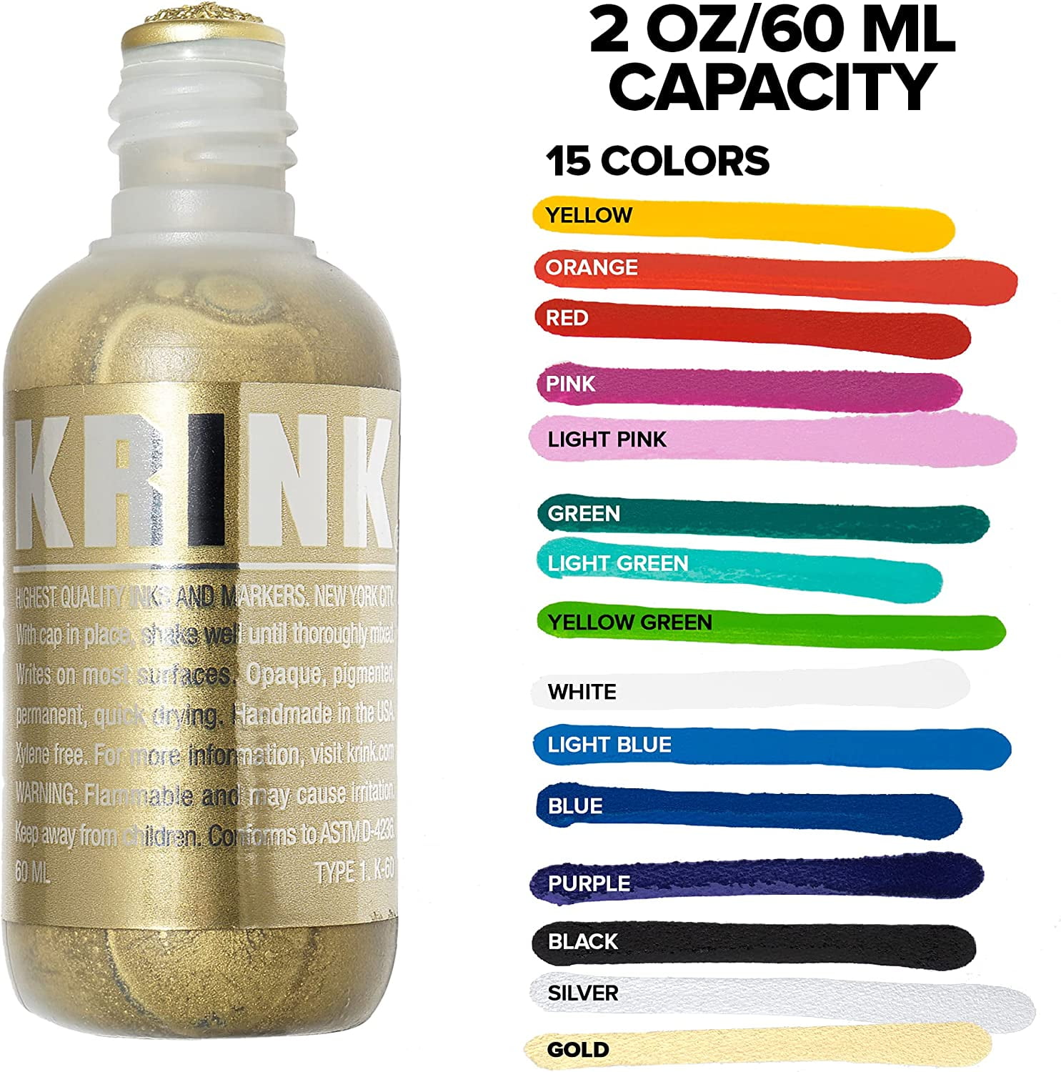 Krink K-60 Opaque Paint Marker, Gold