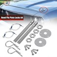 thumbnail image 4 of Universal Mount Bonnet Hood Pin Lock Latch Kit Racing Sport Car Alloy, 4 of 5