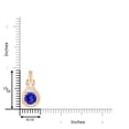 thumbnail image 3 of ANGARA Natural Round 1.8 ct Tanzanite Solitaire Infinity Knot Pendant in 14K Rose Gold for Women (Size-8mm) | December Birthstone, Anniversary, Jewelry Gift for Women | Natural Tanzanite Necklace, 3 of 8