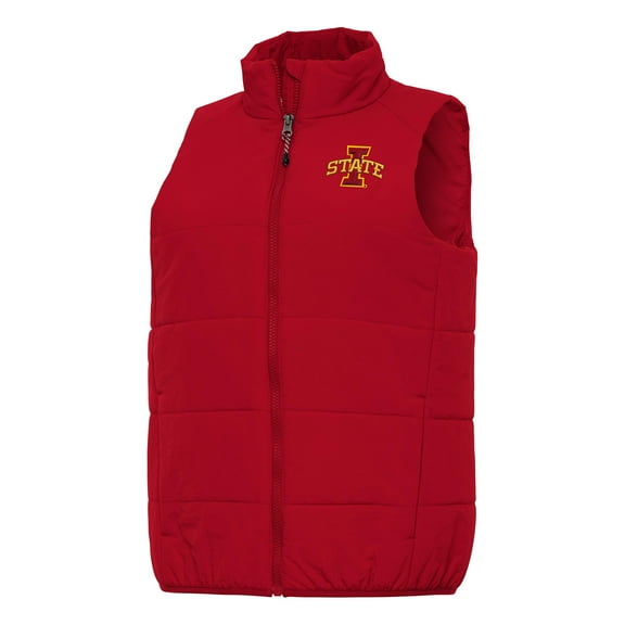 Women's Antigua Red Iowa State Cyclones Experience Full-Zip Vest