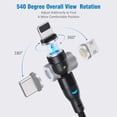 thumbnail image 3 of USB Magnetic Charging Cable, Nylon Braided 3A Fast Charging, 3 of 4