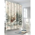 thumbnail image 5 of Christmas Waterproof Fabric Shower Curtain, Train Xmas Tree Snowflake Balls Shower Curtain for Bathroom Curtains Bathtubs Hotel Washable Shower Curtains with 12 Hooks Stall 48x72in, 5 of 6