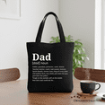 thumbnail image 6 of Dad Definition Canvas Tote Bag, Funny Fathers Day Gift Shopper, 6 of 10