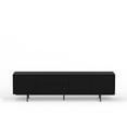 thumbnail image 4 of Atlas 78" x 20" Modern TV Stand Cabinet - Black Frame, Black Door/Drawers, Black Base, 4 of 8