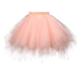 thumbnail image 2 of MKOSPLRT Girls Tutu Skirt 3 Layers Tulle Toddler Ballet Skirts Girls Tulle Tutu Dance Irregular Hem Ruffle Skirts for Dance Party 3-9 Years, 2 of 3