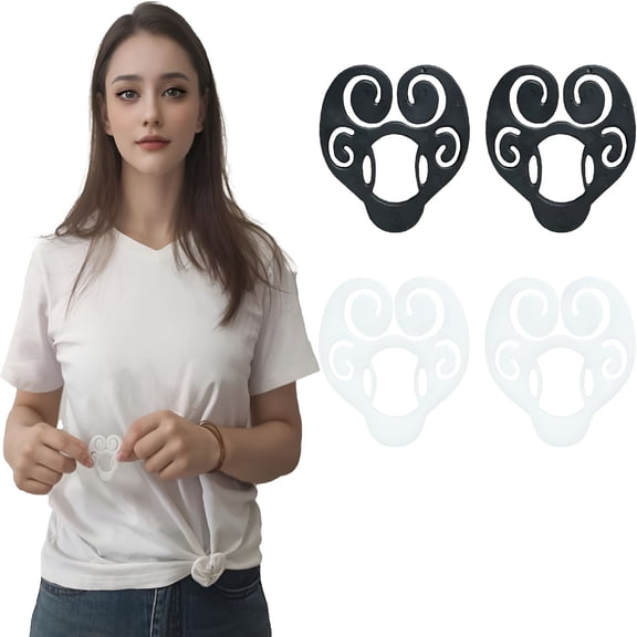 TUWAFE 4pack Shirt Cinch Clip Clips Women Clothing T You Can Change Shape Clothes More
