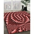thumbnail image 2 of Ahgly Company Indoor Square Patterned DarkRed Area Rugs, 6' Square, 2 of 6