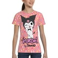 thumbnail image 4 of Sanrio Kuromi Kids T-Shirt 3d Printed Graphic T-Shirts Boys And Girls Short Sleeve Shirts For Youth Kids X-Small, 4 of 6