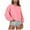 Pink, variant on BLCHUNen Womens Crew Neck Sweatshirts Casual Lightweight Loose Pullover Workout Sports Running Fall Long Sleeve Tops