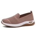 thumbnail image 3 of Tawop Shoes Women Womens Slip On Shoes Casual Comfort Flat Breathable Soft Mesh Khaki Size 5.5, 3 of 9