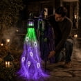 thumbnail image 2 of Halloween Soul Harvester Solar Pathway Lights Outdoor,Flowing Led Light With Lantern & Ghost Faces,Solar Garden Lights For Lawn,Halloween Decorations, 2 of 5