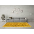 thumbnail image 3 of Ahgly Company Machine Washable Indoor Square Persian Yellow Traditional Area Rugs, 8' Square, 3 of 4