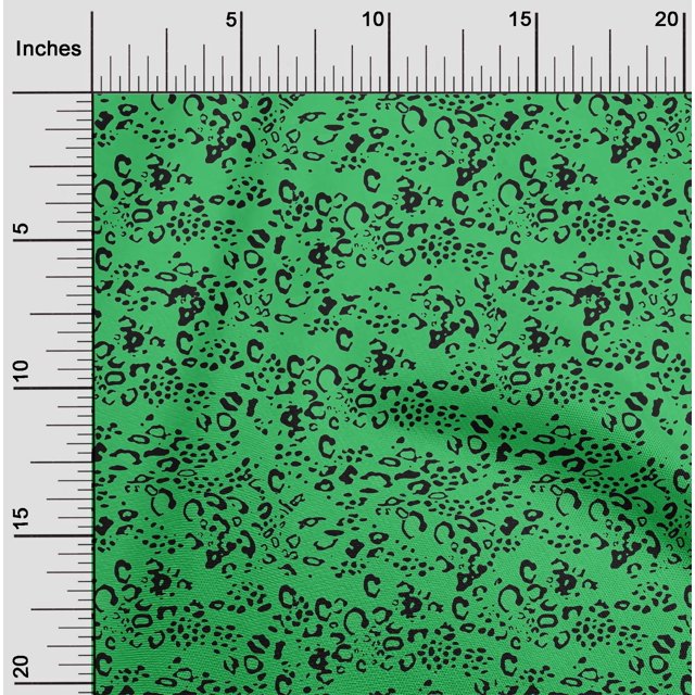 oneOone Viscose Chiffon Green Fabric Animal Skin Sewing Craft Projects Fabric Prints By Yard 42 Inch Wide-K5L