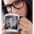 thumbnail image 2 of 3drose, Young Mark Twain Stereoview, 11oz Two-tone Black Mug, 2 of 6