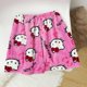 thumbnail image 4 of Pantalones cortos deportivos de franela Sanrio Hello Kitty para mujer, de verano, kawaii, suaves, rosas, con diseño de gato KT, de forro polar coral con dibujos animados., 4 of 6