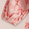 thumbnail image 7 of CAICJ98 Valentine's Day Outfit Newborn Baby Girl Clothes Heart Onesie Ruffle Long Sleeve Bow Jumpsuit Infant Cute Romper (Red,3-6 Months), 7 of 7