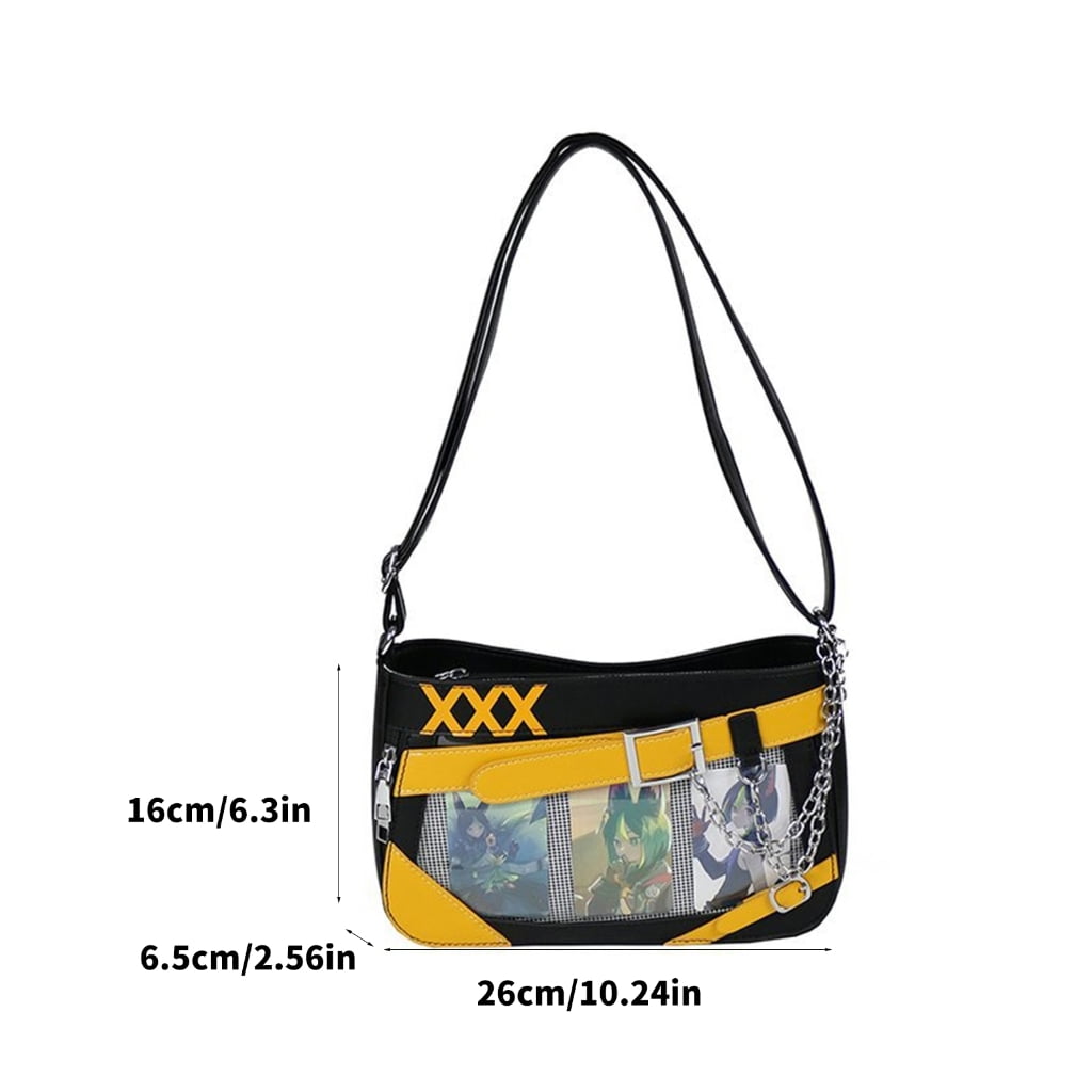 Fashionable Ita Bag for Women withAn1meBadge Display and Color Matching