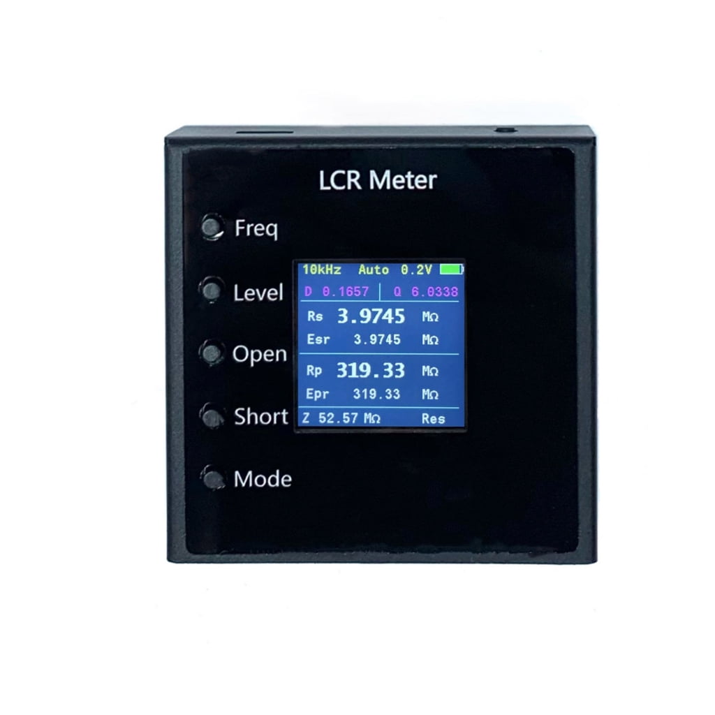 AOOOWER Portable Digital Meter Bridge Tweezer For Accurate Resistance Capacitance Inductance Measurement with 100kHz Frequency