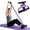 Purple, variant on COSITTE Fitness Resistance Band, 6-Tube Elastic Yoga Pedal Pull Rope, Abdominal Shaping Trainer - Purple