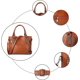 thumbnail image 4 of Bolso de mano de cuero para mujer, estilo vintage, suave, para el hombro, 4 of 6