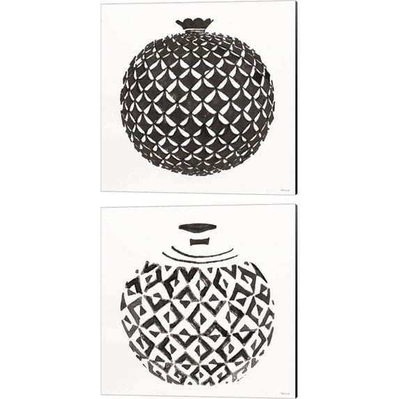 Great Art Now Tile Vase by Stellar Design Studio 2 Piece Canvas Art Set Each 14W x 14H