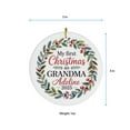 thumbnail image 5 of My First Christmas As Grandma Ornament 2025, Ornament 1st Christmas Grandmother Gift for New Grandma, Custom Name Text Gifts Christmas Ornaments, Circle Christmas Ornament, 5 of 5
