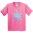 thumbnail image 3 of Inktastic Christmas Blue Ice Snowflake Youth T-Shirt, 3 of 5