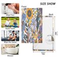 thumbnail image 6 of Yayeee 100% Cotton Hand Towels for Bathroom 16" x 28" Soft Absorbent Kitchen Towel, Purple Flowers, 6 of 7