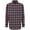 Blue, variant on Victory Outfitters Men's Brush Yarn Dyed Patterned Flannel Button Up Shirt - Navy/Grey - L