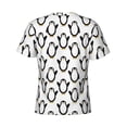 thumbnail image 6 of Qekee Lovely Penguin Classic Fit T-Shirt Men's Shirt Men's Tight Short Sleeves for Exercise, Running, Mountaineering - Lovely Penguin, 6 of 9