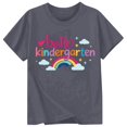 thumbnail image 3 of XEGLSBU Girls Tshirts Children's Casual Pattern Print Round Neck Short Sleeves z2604-b-Dark Gray Size 1-2 Years, 3 of 3