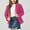 Hot Pink, variant on Girls Lapel Collar Long Sleeve Jacket Suit Blazer Solid Color Open Front Casual Kids Blazers Suit 5-14 Years