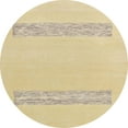 thumbnail image 1 of Ahgly Company Indoor Round Abstract Yellow Solid Area Rugs, 3' Round, 1 of 6