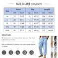 thumbnail image 3 of Homeyce Linen Pants Men with Elastic Waist Drawstring Wide Leg Pants with Deep Pockets Linen Cotton Trousers Yoga Beach Loose Fit Casual Summer Lounge Wear,Blue 2XL, 3 of 5