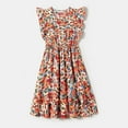 thumbnail image 2 of PatPat Family Matching Dresses Women M Mommy and Me Allover Floral Print Ruffle-sleeve V Neck Dresses, 2 of 12
