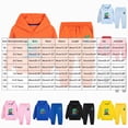 thumbnail image 4 of Zuwimk Toddler Boy Girls Sweat Suit Set - 2 Piece Soft Graphic Print Long Sleeve Pullover Hoodies and Athletic Jogger Sweatpants Outfits(T025-Light Blue), 4 of 5