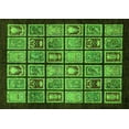 thumbnail image 1 of Ahgly Company Indoor Rectangle Abstract Green Modern Area Rugs, 4' x 6', 1 of 4