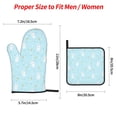 thumbnail image 2 of Salouo Cute Bunny for Oven Mitts and Potholders BBQ Gloves-Oven Mitts and Pot Holders Non-Slip Cooking Gloves for Cooking Baking Grilling (4-Piece Set), 2 of 6