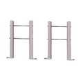 thumbnail image 1 of Luzkey 2 Pieces Radiator Floor Brackets Home Use Supports Easy to Install Reliable Stable Cast Iron Radiator Feets Aluminum Brackets 18cmx10cmx8.5cm, 1 of 8