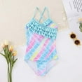 thumbnail image 6 of GYRATEDREAM Toddler Kid Girls One Piece Swimsuits Ruffle Swimwear Beach Bathing Suit 4-12 Years, 6 of 12