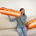thumbnail image 4 of Throw Pillow Much Comfort 30 3D Supreme Hot Dog para decoración del hogar, 4 of 6